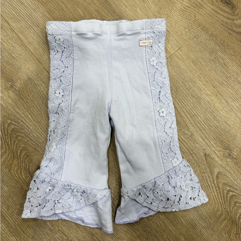 Naartjie Light Gray Lace Trim Pants